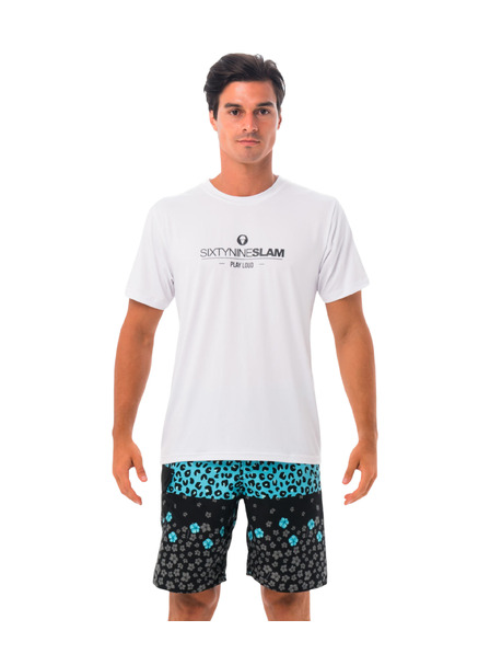69slam Pánske tričko 69SLAM TEXTO WHITE UPF +30