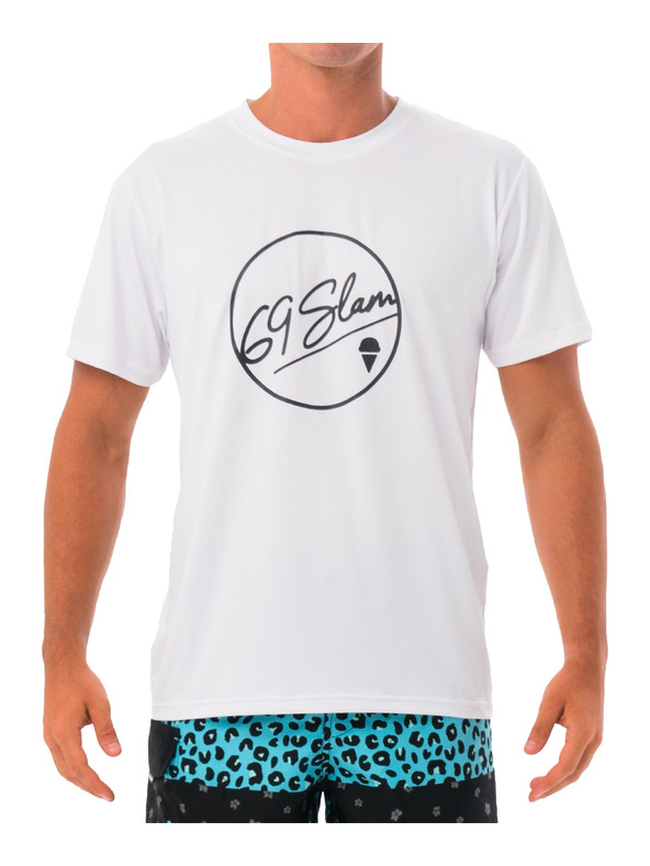 69slam Pánske tričko 69SLAM BUBBLE WHITE UPF +30