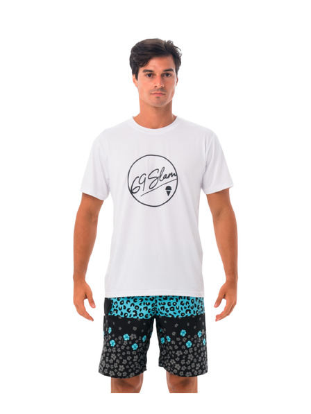 69slam Pánske tričko 69SLAM BUBBLE WHITE UPF +30