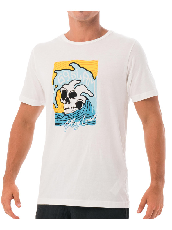 69slam Pánske tričko 69SLAM SKULL ISLE WHITE