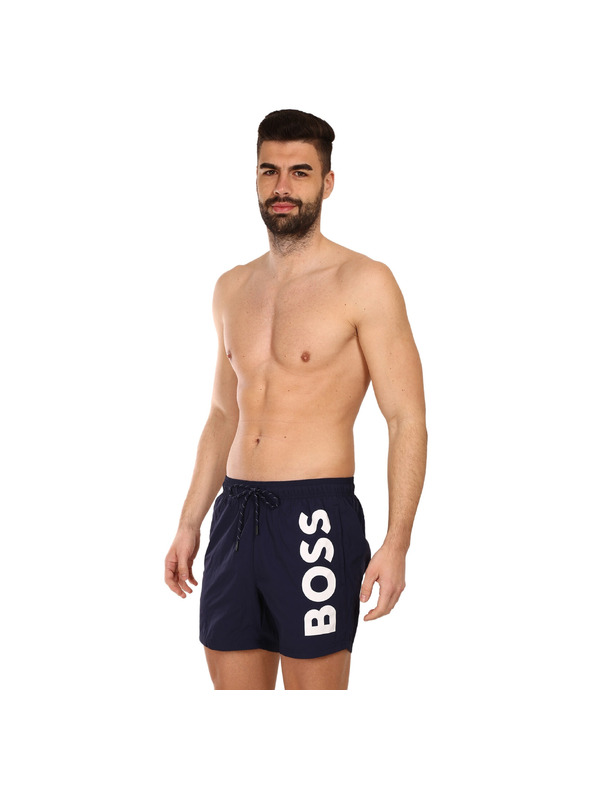 BOSS Tmavomodré pánske plavky HUGO BOSS Octopus