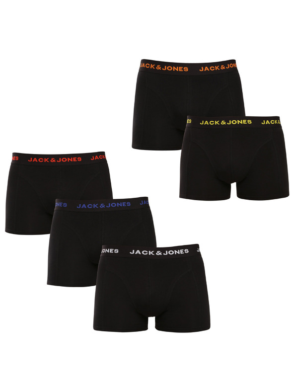 Jack & Jones Black Boxerky 5 ks
