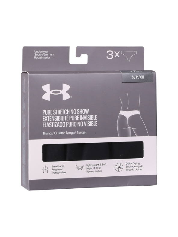 Under Armour Dámská tanga Under Armour UA Pure Stretch NS (3ks)
