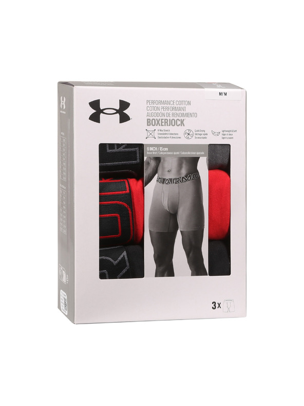 Under Armour Pánske boxerky Under Armour M UA Perf Cotton (3ks)