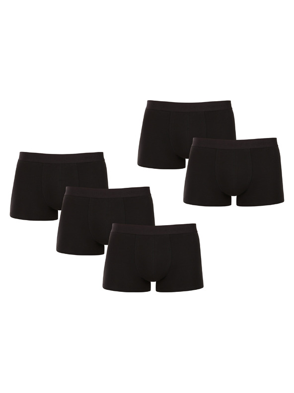 Jack & Jones Sada piatich čiernych boxeriek Jack & Jones Tone