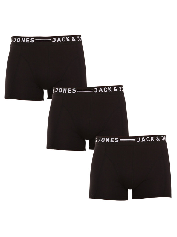 Jack & Jones Sada troch čiernych boxeriek Jack & Jones Sense