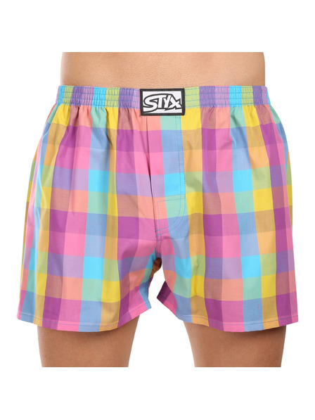 Styx Súprava troch kusov - pánske šortky Styx classic elastické viacfarebné