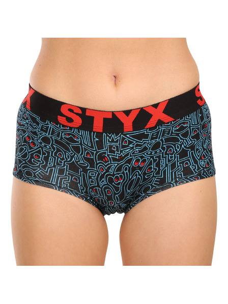 Styx Sada troch - dámske nohavičky Styx art s nohavičkou viacfarebné