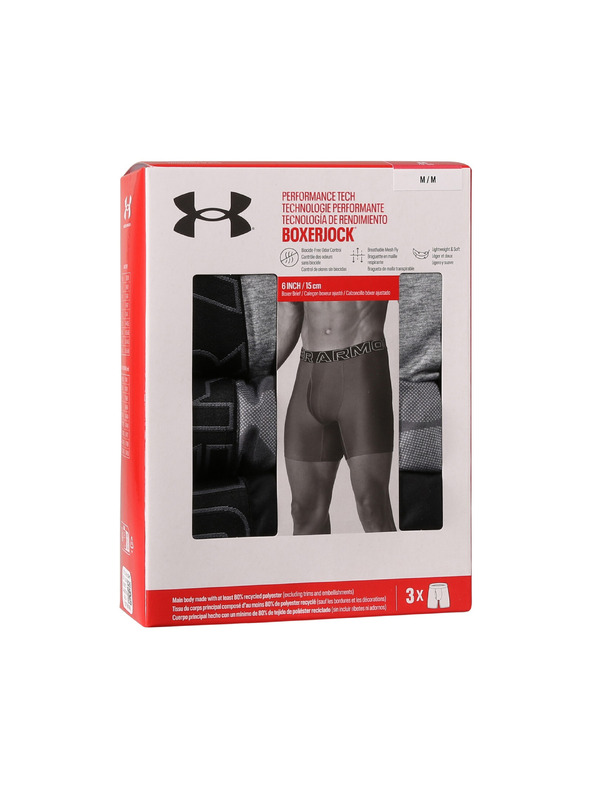 Under Armour Pánske boxerky Under Armour M UA Perf Tech Nov 6in (3ks)