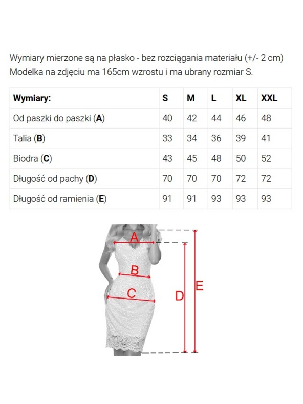 numoco Krajkové šaty s krátkym rukávom a výstrihom - Numoco