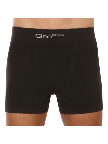 gino Pánske boxerky Gino Seamless Bamboo Boxers Black