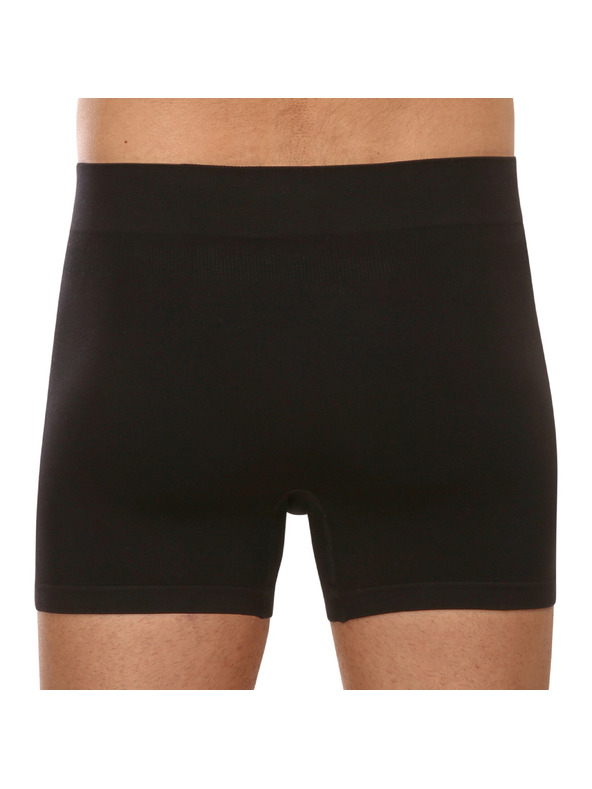 gino Pánske boxerky Gino Seamless Bamboo Boxers Black