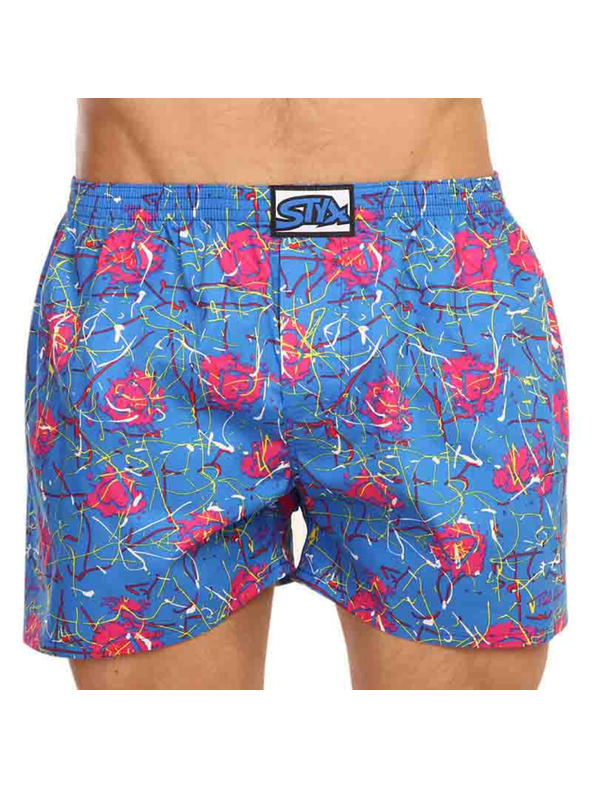 Styx Pánske šortky Styx art classic rubber oversized Jáchym hearts