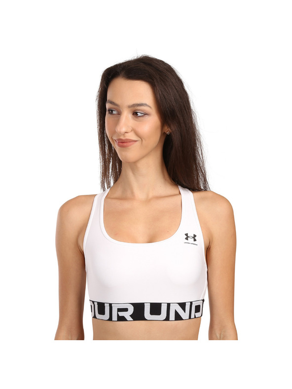 Under Armour Dámska podprsenka Under Armour UA HG Mid Branded-WHT