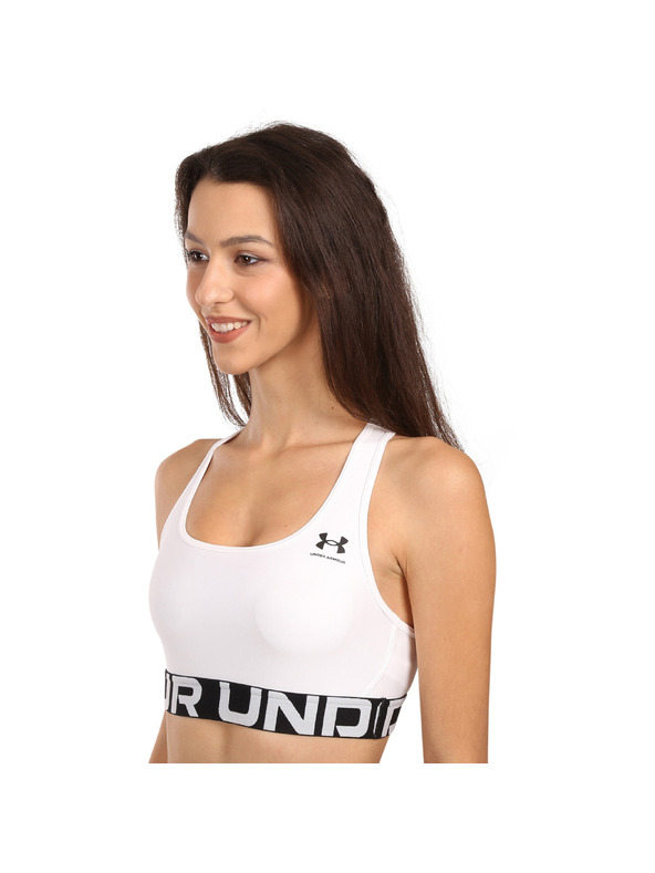 Under Armour Dámska podprsenka Under Armour UA HG Mid Branded-WHT