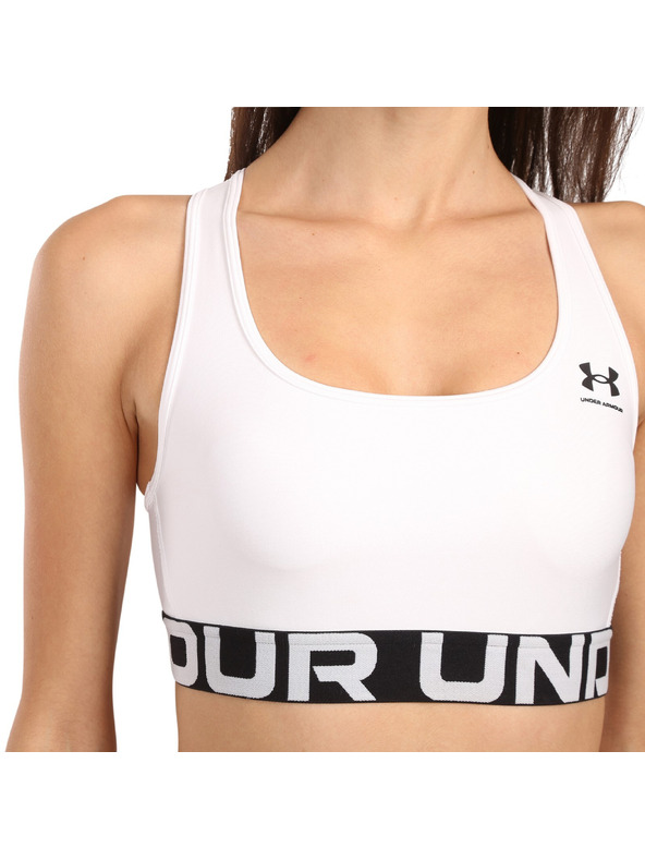 Under Armour Dámska podprsenka Under Armour UA HG Mid Branded-WHT