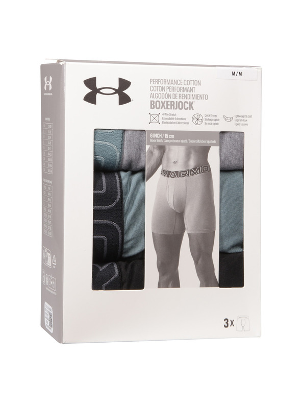 Under Armour Pánske boxerky Under Armour M UA Perf Cotton (3ks)