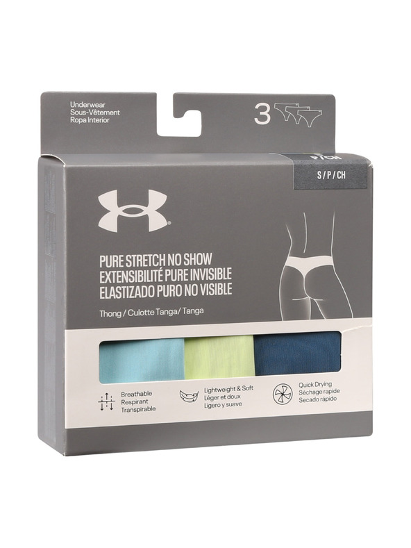 Under Armour Dámske tangá Under Armour Ua Pure Stretch No Show Thong -Solid -