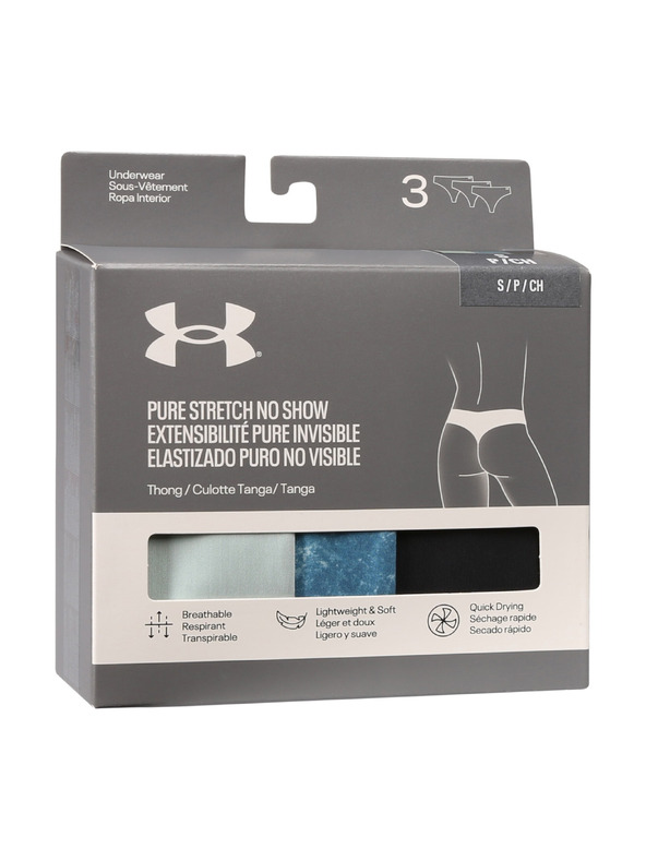 Under Armour Dámske tangá Under Armour Ua Pure Stretch No Show Thong -Print -