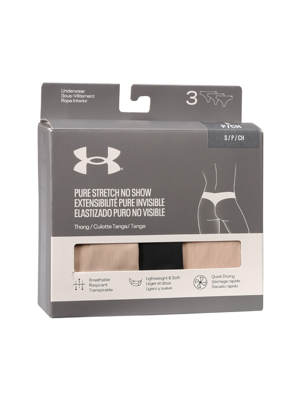 Under Armour Dámske tangá Under Armour Ua Pure Stretch No Show Thong -Solid -