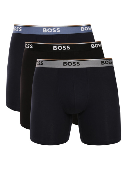 BOSS Sada troch - pánske boxerky BOSS čierne
