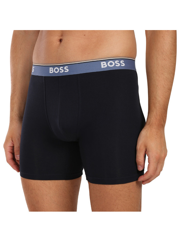 BOSS Sada troch - pánske boxerky BOSS čierne