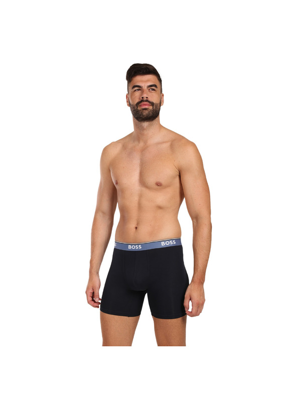 BOSS Sada troch - pánske boxerky BOSS čierne