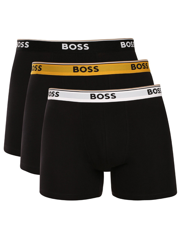 BOSS Sada troch - pánske boxerky BOSS čierne