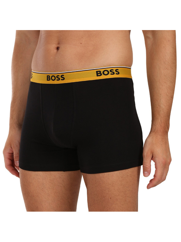 BOSS Sada troch - pánske boxerky BOSS čierne