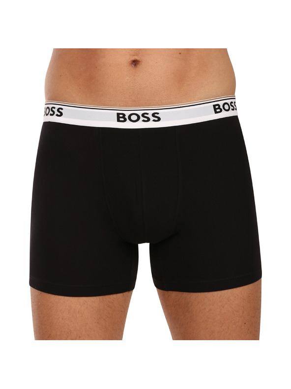 BOSS Sada troch - pánske boxerky BOSS čierne