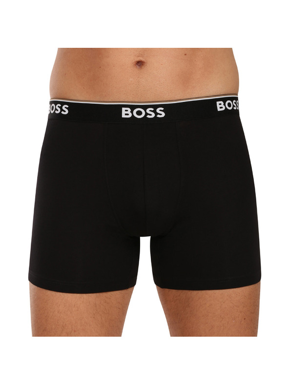 BOSS Sada troch - pánske boxerky BOSS čierne