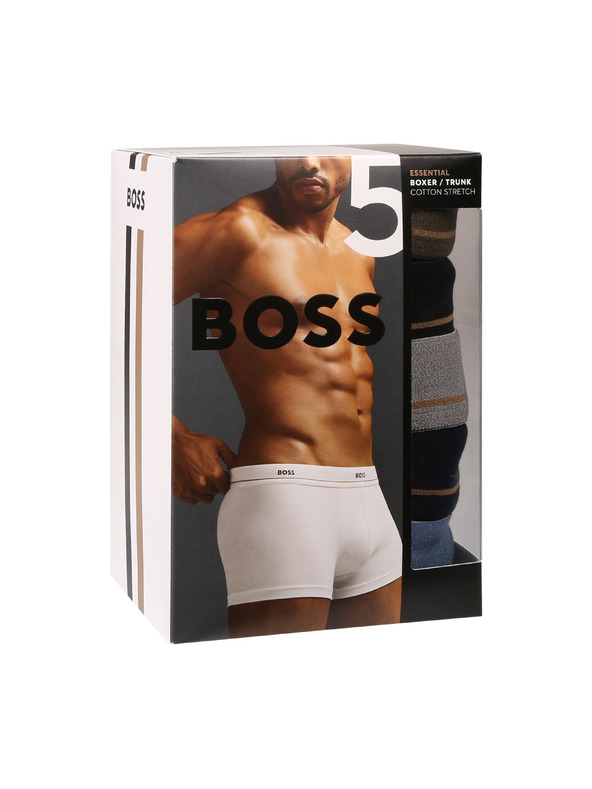 BOSS Sada piatich - pánske boxerky BOSS čierne
