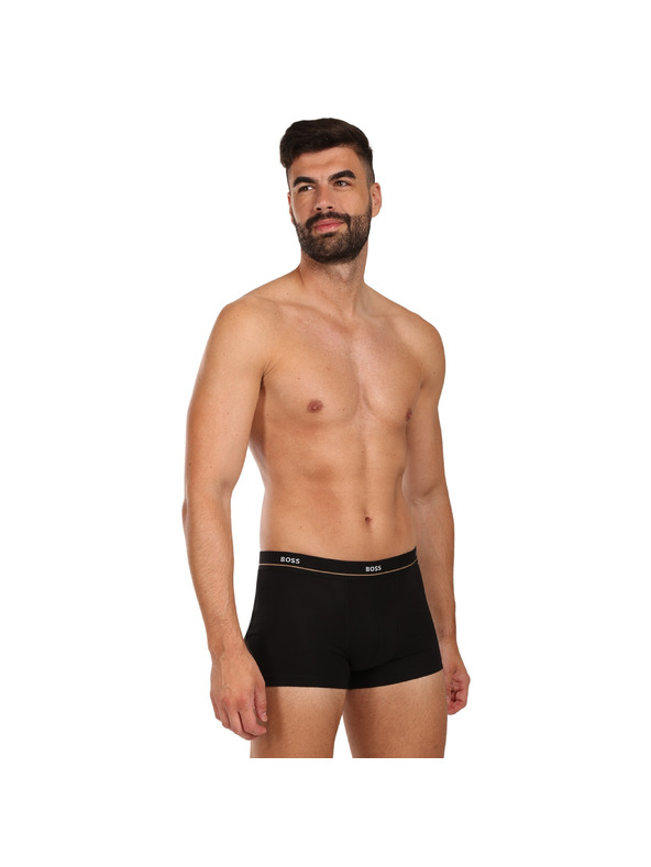 BOSS Sada piatich - pánske boxerky BOSS čierne