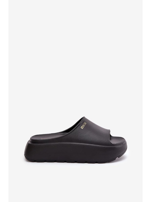 BIG STAR SHOES Dámske penové papuče na platforme Big Star – čierne