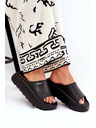 BIG STAR SHOES Dámske penové papuče na platforme Big Star – čierne