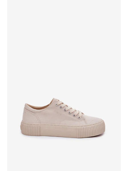 BIG STAR SHOES Dámske plátené tenisky Big Star – béžové