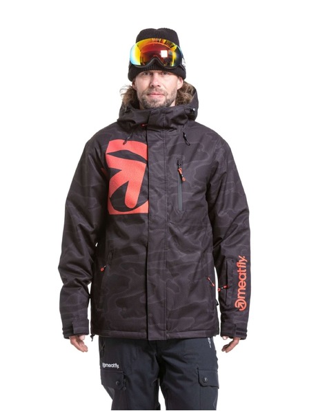 Meatfly Meatfly pánska SNB & SKI bunda Shader Morph Black