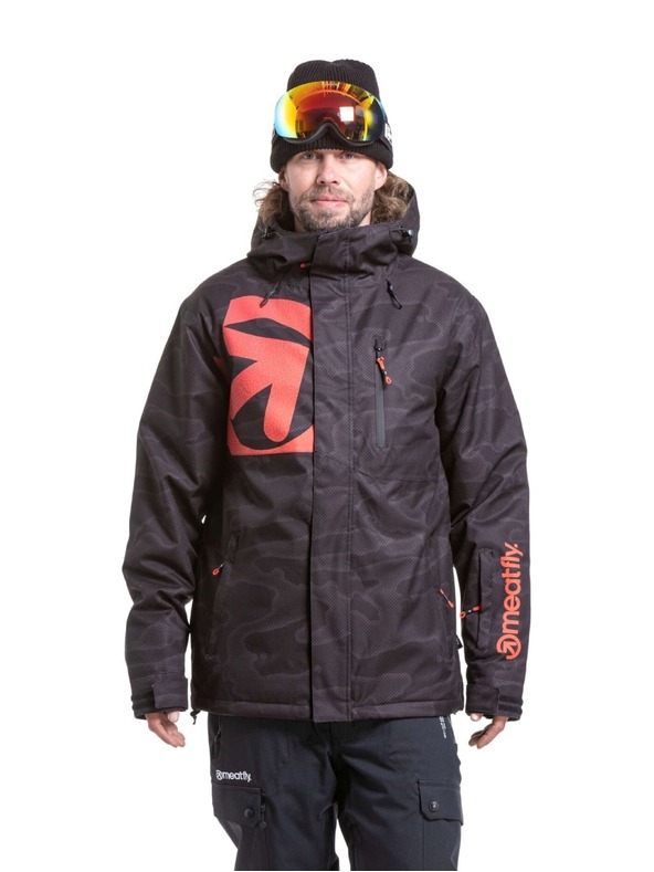 Meatfly Meatfly pánska SNB & SKI bunda Shader Morph Black