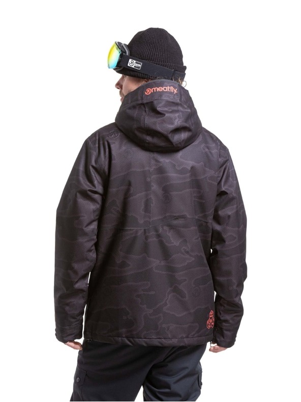 Meatfly Meatfly pánska SNB & SKI bunda Shader Morph Black
