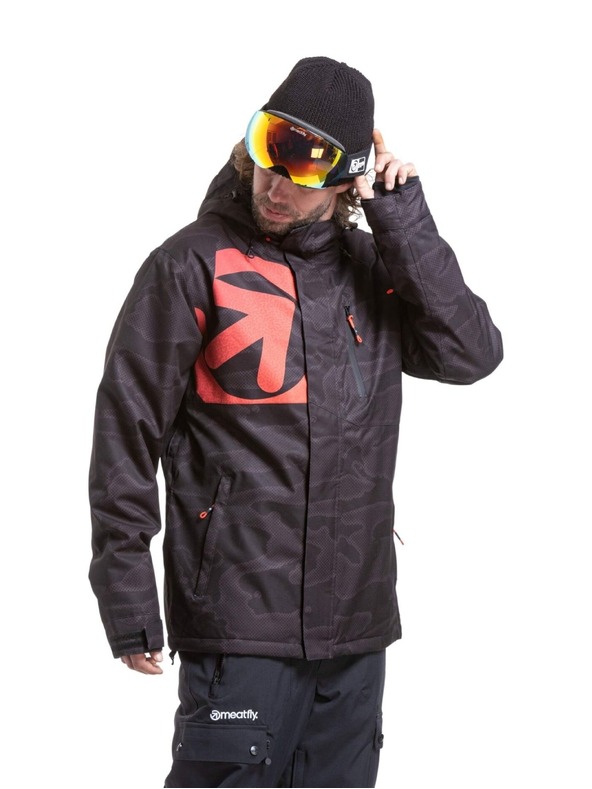 Meatfly Meatfly pánska SNB & SKI bunda Shader Morph Black