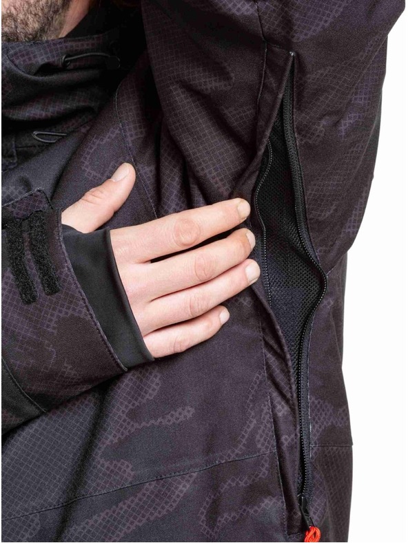 Meatfly Meatfly pánska SNB & SKI bunda Shader Morph Black