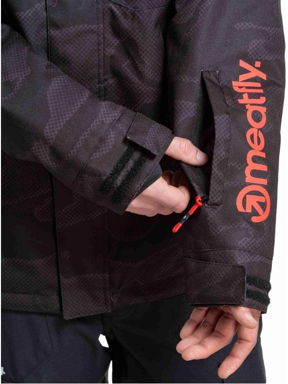Meatfly Meatfly pánska SNB & SKI bunda Shader Morph Black