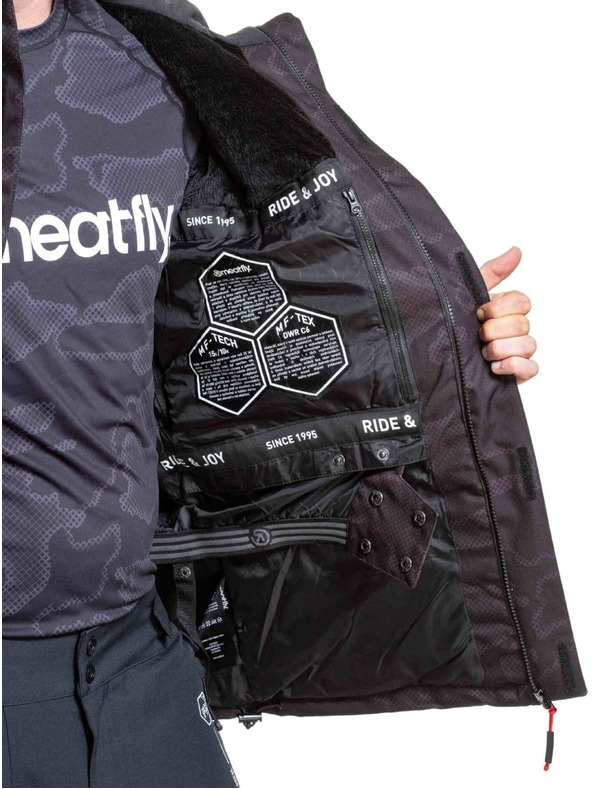 Meatfly Meatfly pánska SNB & SKI bunda Shader Morph Black