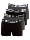 Meatfly Meatfly pánske boxerky Balboa Boxershorts Four Pack Black/Grey Heather