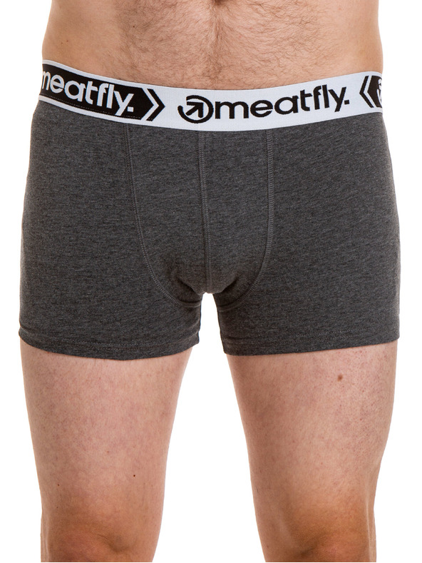 Meatfly Meatfly pánske boxerky Balboa Boxershorts Four Pack Black/Grey Heather
