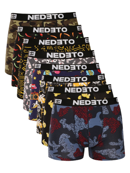 Nedeto Sada ôsmich - pánske boxerky Nedeto viacfarebné