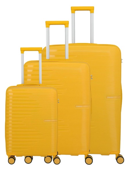 Travelite Sada cestovných kufrov Travelite Pacific S,M,L Yellow