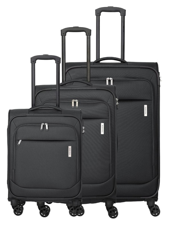 Travelite Sada cestovných kufrov Travelite Priego S,M,L Anthracite