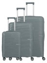 Travelite Sada cestovných kufrov Travelite Pacific S,M,L Anthracite