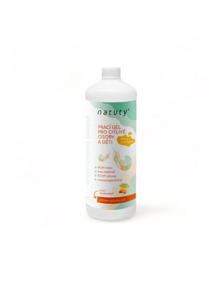 Natuty Prací gél Natuty pre citlivé osoby a deti 1000 ml